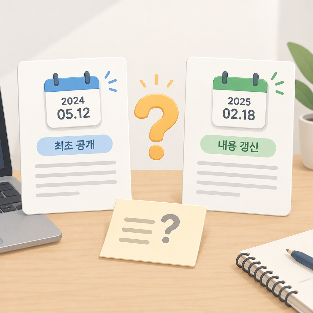 AI 생성 설명 이미지: 안산한의원 한음한방신경정신과한의원 안산점 | 의료정보의 게시일과 최종 수정일 읽는 법